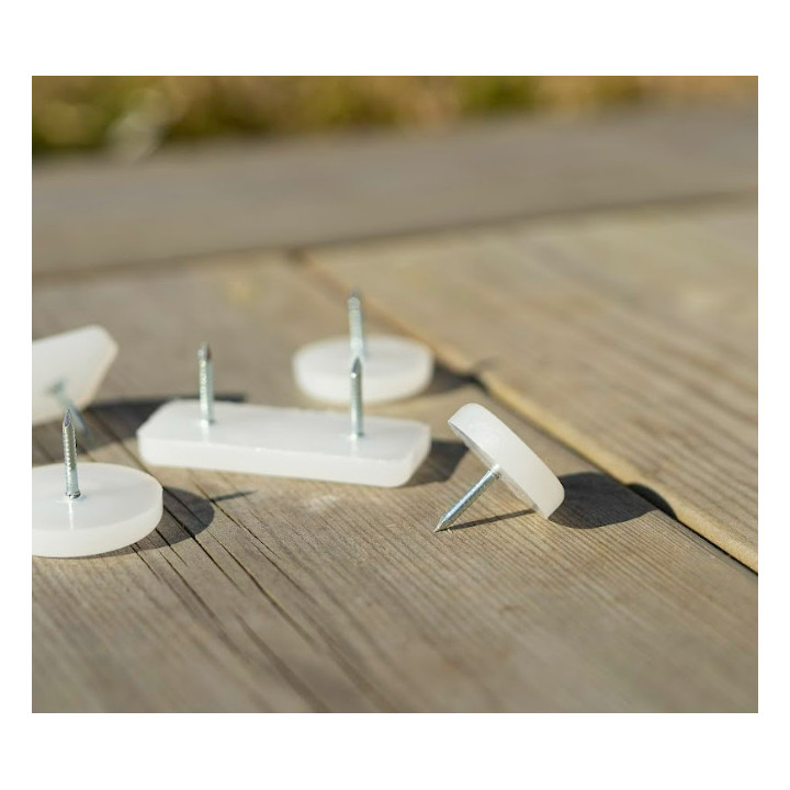 Møbelglidere, søm på stoleglidere