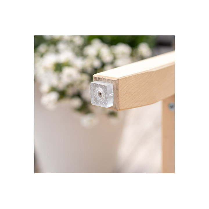 Skridsikre, transparente møbelpuder i gummi med skrue