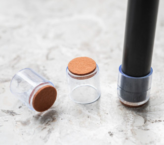 Chair Leg Caps, Silicon Furniture Pads with Felt