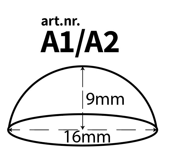 Kofangerpuder til møbler, gummi, selvklæbende