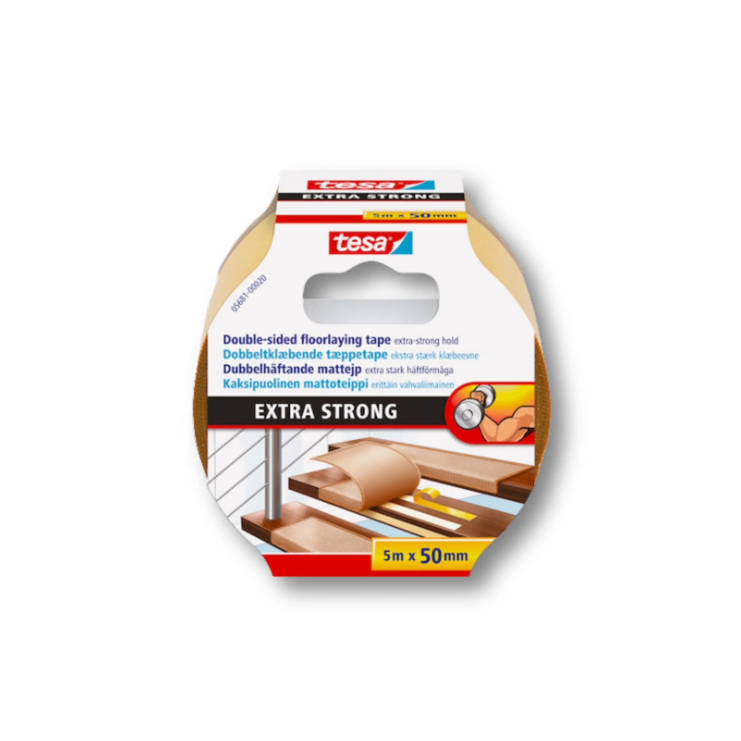 Tæppetape, gulvtape til tæpper, ekstra stærk